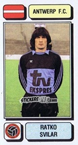 Figurina Ratko Svilar - Football Belgium 1982-1983 - Panini