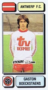 Figurina Gaston Boeckstaens - Football Belgium 1982-1983 - Panini