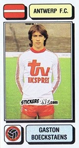 Sticker Gaston Boeckstaens - Football Belgium 1982-1983 n. 27 - Panini