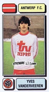 Cromo Yves Vanderveeren - Football Belgium 1982-1983 - Panini