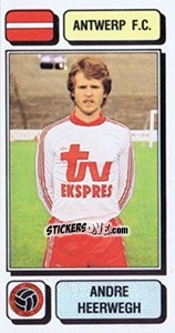 Cromo Andre Heerwegh - Football Belgium 1982-1983 - Panini
