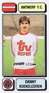 Sticker Danny Koekelcoren - Football Belgium 1982-1983 - Panini