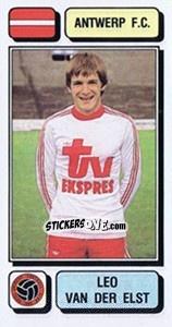 Sticker Leo van der Elst - Football Belgium 1982-1983 - Panini