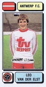 Sticker Leo van der Elst - Football Belgium 1982-1983 n. 33 - Panini
