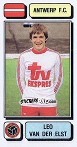 Figurina Leo van der Elst - Football Belgium 1982-1983 - Panini