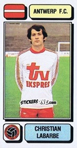 Sticker Christian Labarbe - Football Belgium 1982-1983 - Panini