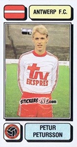 Sticker Petur Petursson - Football Belgium 1982-1983 - Panini