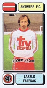 Sticker Laszlo Fazekas - Football Belgium 1982-1983 n. 38 - Panini