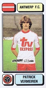 Sticker Patrick Vermeiren - Football Belgium 1982-1983 - Panini