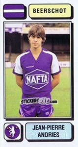Sticker Jean-Pierre Andries - Football Belgium 1982-1983 - Panini