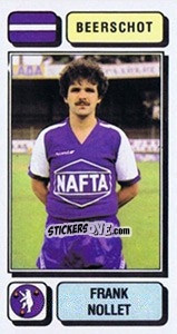 Sticker Frank Nollet - Football Belgium 1982-1983 n. 49 - Panini
