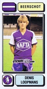 Sticker Denis Loopmans - Football Belgium 1982-1983 - Panini
