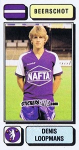 Sticker Denis Loopmans - Football Belgium 1982-1983 n. 53 - Panini
