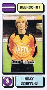 Sticker Nicky Schippers - Football Belgium 1982-1983 - Panini