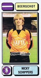 Sticker Nicky Schippers - Football Belgium 1982-1983 n. 58 - Panini