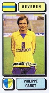Sticker Philippe Garot - Football Belgium 1982-1983 - Panini