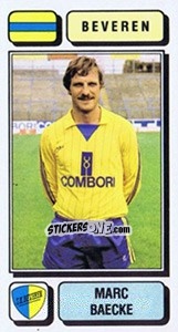 Sticker Marc Baecke - Football Belgium 1982-1983 n. 66 - Panini