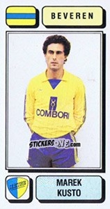 Sticker Marek Kusto - Football Belgium 1982-1983 - Panini