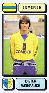 Sticker Dieter Weihrauch - Football Belgium 1982-1983 - Panini