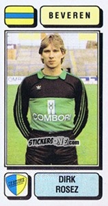 Sticker Dirk Rosez - Football Belgium 1982-1983 - Panini