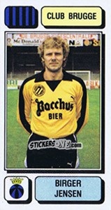 Figurina Birger Jensen - Football Belgium 1982-1983 - Panini