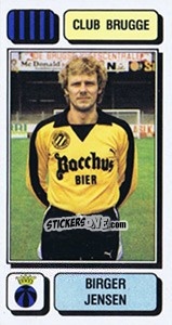 Figurina Birger Jensen - Football Belgium 1982-1983 n. 80 - Panini