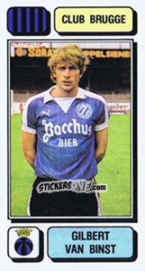 Sticker Gilbert van Binst - Football Belgium 1982-1983 n. 81 - Panini