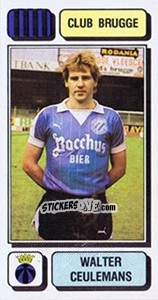 Cromo Walter Ceulemans - Football Belgium 1982-1983 - Panini