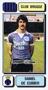 Sticker Daniel de Cubber - Football Belgium 1982-1983 - Panini