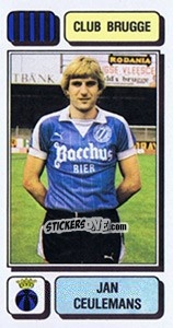 Sticker Jan Ceulemans - Football Belgium 1982-1983 - Panini