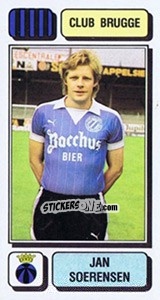 Sticker Jan Soerensen - Football Belgium 1982-1983 - Panini