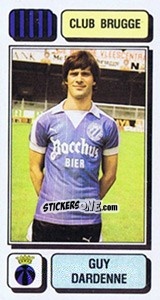 Figurina Guy Dardenne - Football Belgium 1982-1983 - Panini