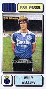 Sticker Willy Wellens - Football Belgium 1982-1983 - Panini