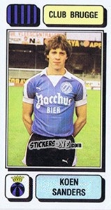 Figurina Koen Sanders - Football Belgium 1982-1983 - Panini