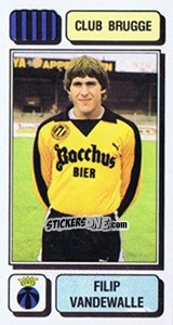 Figurina Filip Vandewalle - Football Belgium 1982-1983 n. 94 - Panini