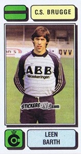 Sticker Leen Barth - Football Belgium 1982-1983 - Panini