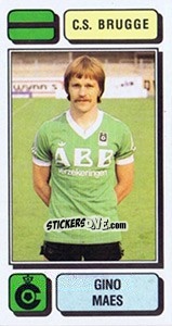 Sticker Gino Maes - Football Belgium 1982-1983 - Panini