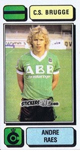 Figurina Andre Raes - Football Belgium 1982-1983 - Panini