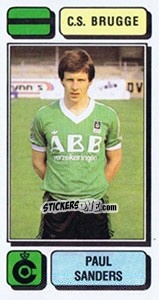Sticker Paul Sanders - Football Belgium 1982-1983 - Panini