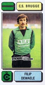 Sticker Filip Dewaele - Football Belgium 1982-1983 n. 112 - Panini