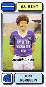 Sticker Tony Rombouts - Football Belgium 1982-1983 - Panini