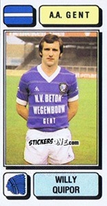 Sticker Willy Quipor - Football Belgium 1982-1983 - Panini