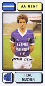 Sticker Rene Mucher - Football Belgium 1982-1983 - Panini
