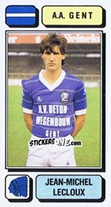 Sticker Jean-Michel Lecloux - Football Belgium 1982-1983 - Panini