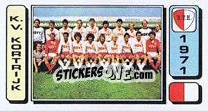 Sticker Equipe/Elftal