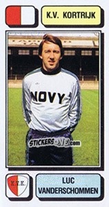 Figurina Luc Vanderschommen - Football Belgium 1982-1983 - Panini