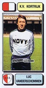 Sticker Luc Vanderschommen - Football Belgium 1982-1983 n. 134 - Panini