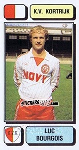 Cromo Luc Bourgois - Football Belgium 1982-1983 - Panini