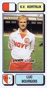 Sticker Luc Bourgois - Football Belgium 1982-1983 n. 136 - Panini