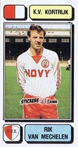 Sticker Rik van Mechelen - Football Belgium 1982-1983 n. 137 - Panini